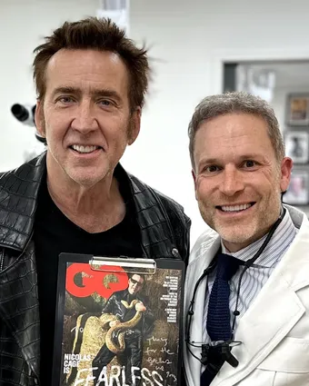 Dr. Marashi with celebrity client