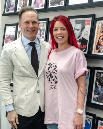 Dr. Marashi with celebrity client
